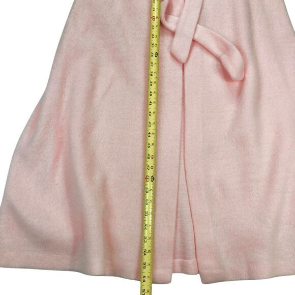BEATRICE PINES Vintage Robes Womens M Pink Soft Embroidered Belted Chic Relaxed - Picture 12 of 14